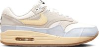 Nike Air Max 1 '87 Dames Sneakers Crème Licht Grijs Licht Blauw Licht Oranje Leer Canvas Rubber