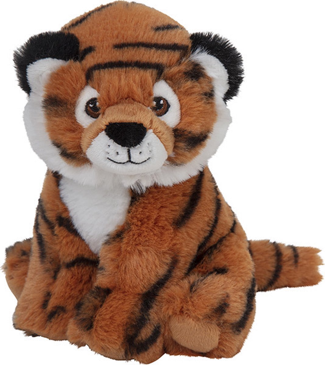 Nature Planet Pluche knuffel tijger van 16 cm - Speelgoed knuffeldieren