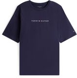 Tommy Hilfiger Heren SS TEE CONT. LOGO UM0UM03685 S/S T-shirt, blauw, M, Blauw (Woestijnhemel), M