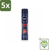 NIVEA MEN Vaporisateur antitranspirant Dry Impact 200 ml - 5 pièces