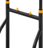 Vevor Stair Climbing Cart, 150 kg Stair-Climbing Capacity, Heavy-Duty Folding Trolley Cart with Telescoping Handle, 6 Wheels and 2 Bungee Cords, Stair Climber Dolly for Home, Groceries, Warehouse