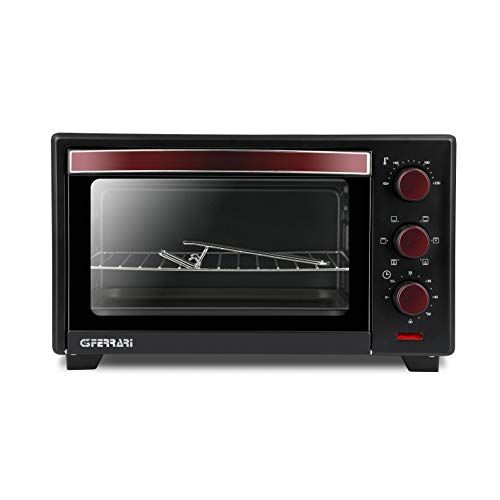 G3 Ferrari Il Moro 20 Plus - Elektrische Oven - 20 liter - 1380W - Zwart/Rood