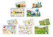 HERMA 19694 Bureauonderlegger, kleuterschool, vrienden, assortiment, 10 stuks, afwisbare kinderschrijfonderlegger van karton, 55 x 35 cm, dubbelzijdig motief, tafelonderleggers, set voor meisjes en