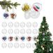 OEM Dailygoods Kerstballen Transparant - 24 Stuks - Kunststof - 4 cm