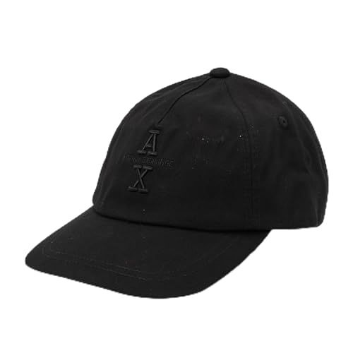 Armani Exchange Men's The Grid Embossed Logo Baseball Cap - Black - One Size