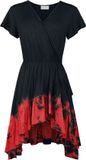 Innocent Megaera jurk Korte jurk zwart-rood 3XL Viscose Dames
