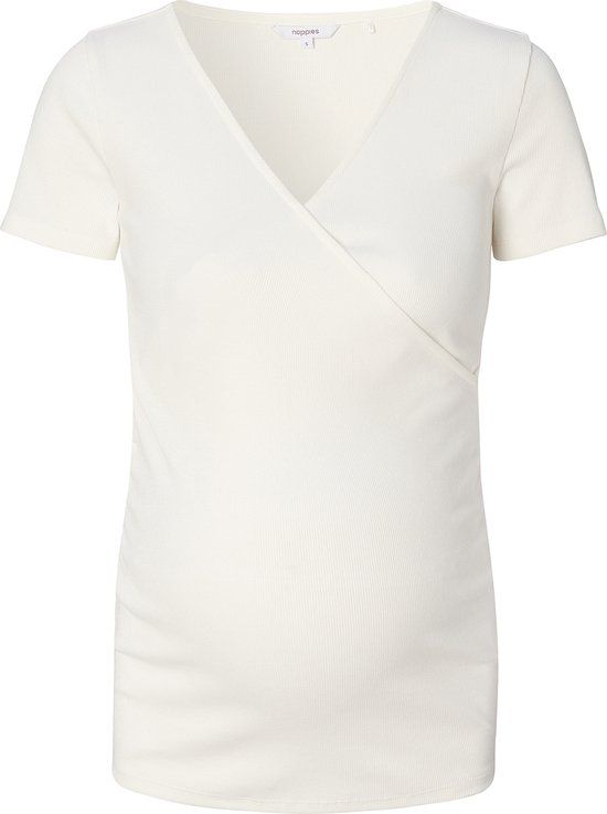 Noppies T-shirt Sanson Zwangerschap - Maat S - Cream