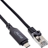 InLine® USB 3.2 netwerkadapterkabel, Gigabit, USB-C naar RJ45-plug, 2m