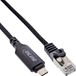 InLine® câble adaptateur réseau USB 3.2, Gigabit, fiche USB-C vers RJ45, 2m
