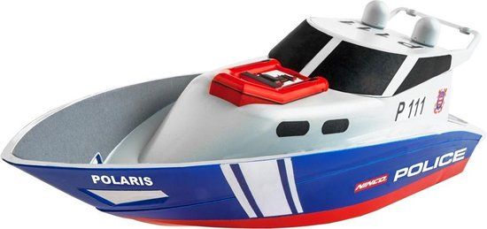 Ninco RC Nincocean Politieboot - 37 cm - Wit/blauw