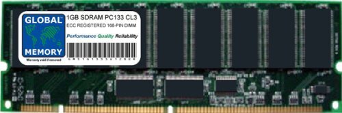 GLOBAL MEMORY 1GB PC133 133MHz 168-PIN SDRAM ECC GEREGISTREERD DIMM (RDIMM) GEHEUGEN RAM VOOR SERVERS/WERKSTATIONS/MOEDERBORDEN