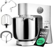 ProfiCook PC-KM 1254 Keukenmachine XXL - 12L - 2500W - Zilver
