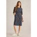 White Stuff Olivia Robe Imprimé Marine