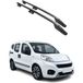 OMAC Fiat Barres De Toit Longitudinales Pour Fiat Fiorino Qubo 2008-2022 Aluminium Noir