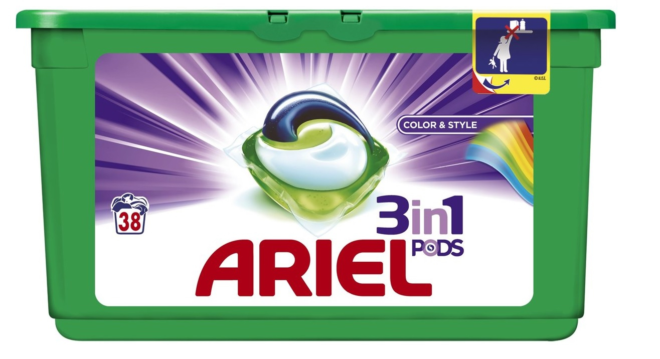 Ariel 3in1 Pods Wasmiddel - Color 38 Wasbeurten