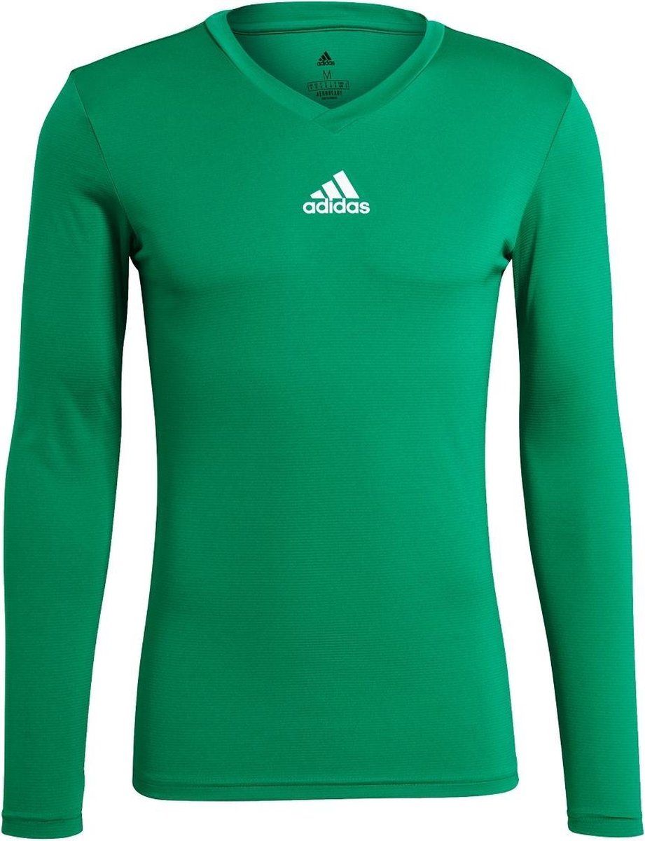 Adidas Heren Team Base Tee T-shirt met lange mouwen - groen