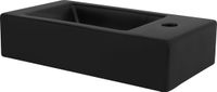 LuxeBath Wastafel Rechthoekig 46x26x11 cm Zwart Keramisch