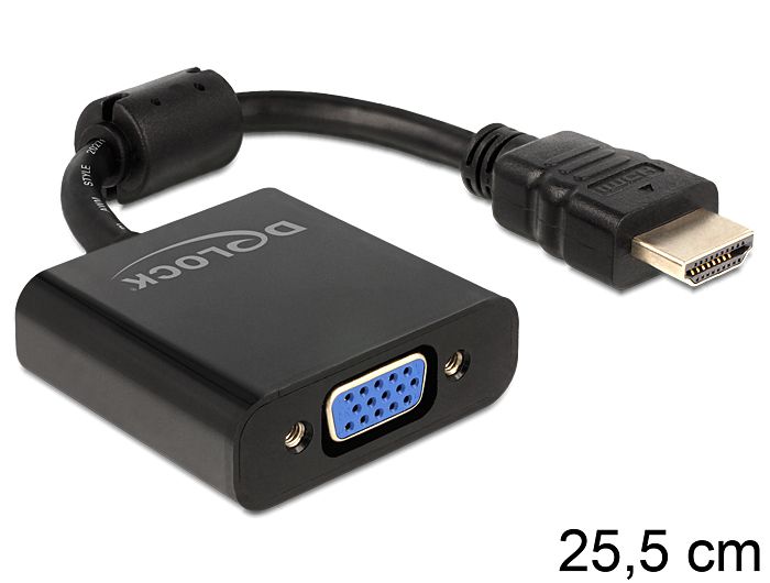 DeLOCK 65512 - Kabel - 0,254 m - Zwart