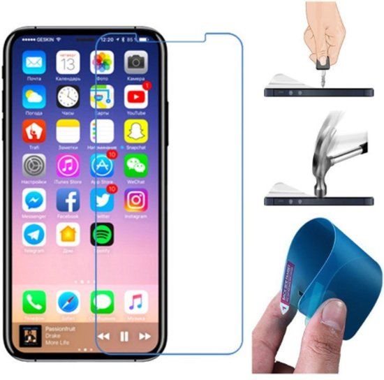 Drphone 3x iPhone XS MAX (6.5 inch) Screenprotector - Nano Technologie - 8720118042991