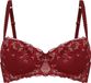 Hunkemöller Chloe Padded Underwired Balconette Bra Red 80C