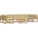 Vidaxl Ensemble De Canapés D'Extérieur 6 Pc 7 Place Blanc Et Beige