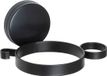 Wenko Zwarte fohnhouder met zuignap - Pavia Black