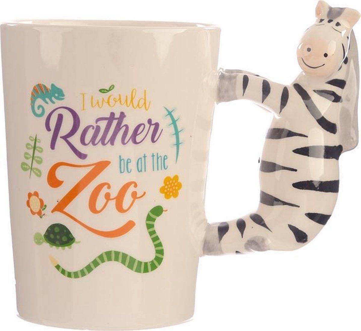 Puckator Beker met zebra handvat