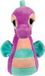 Suki Gifts Pluche Zeepaardje Knuffeldier - Cute Eyes - Paars/Blauw - 16 cm