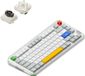 Nuphy Kick75 Clavier mécanique sans fil, profil bas, disposition 75% ANSI, 80 touches, interrupteur Nano marron