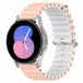 By Qubix - Ocean Style bandje voor Garmin Venu 4 (45mm) - Lichtroze / Wit