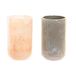 DKD Home Decor Glas Beige Wit Groen Hars Lichtgrijs (7 x 7 x 11 cm) (2 Stuks)