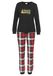 LASCANA Pyjama goud / lichtgrijs / vuurrood / zwart