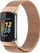 Strap-it Milanees Smartwatch bandje - Geschikt voor Fitbit Charge 5 Milanese band - rosé goud