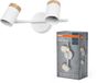 Osram LED Spot Stamp plafondlamp 2xGU10 Wit Hout