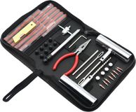 Merkloos / Sans marque Nifkos Banden Reparatieset - Proppenset - incl. stevige tas - voor Motor, brommer of Auto