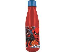 ALUMINIUMFLES STOR Spider-Man Aluminium Drinkfles 600 ml Rood