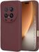 Techsuit Hoesje geschikt voor HONOR Magic8 Pro - Soft Flex Silicone Back Cover - Plum Red