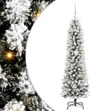 vidaXL Kunstkerstboom Wit 150 cm PVC en Metaal en Plastic