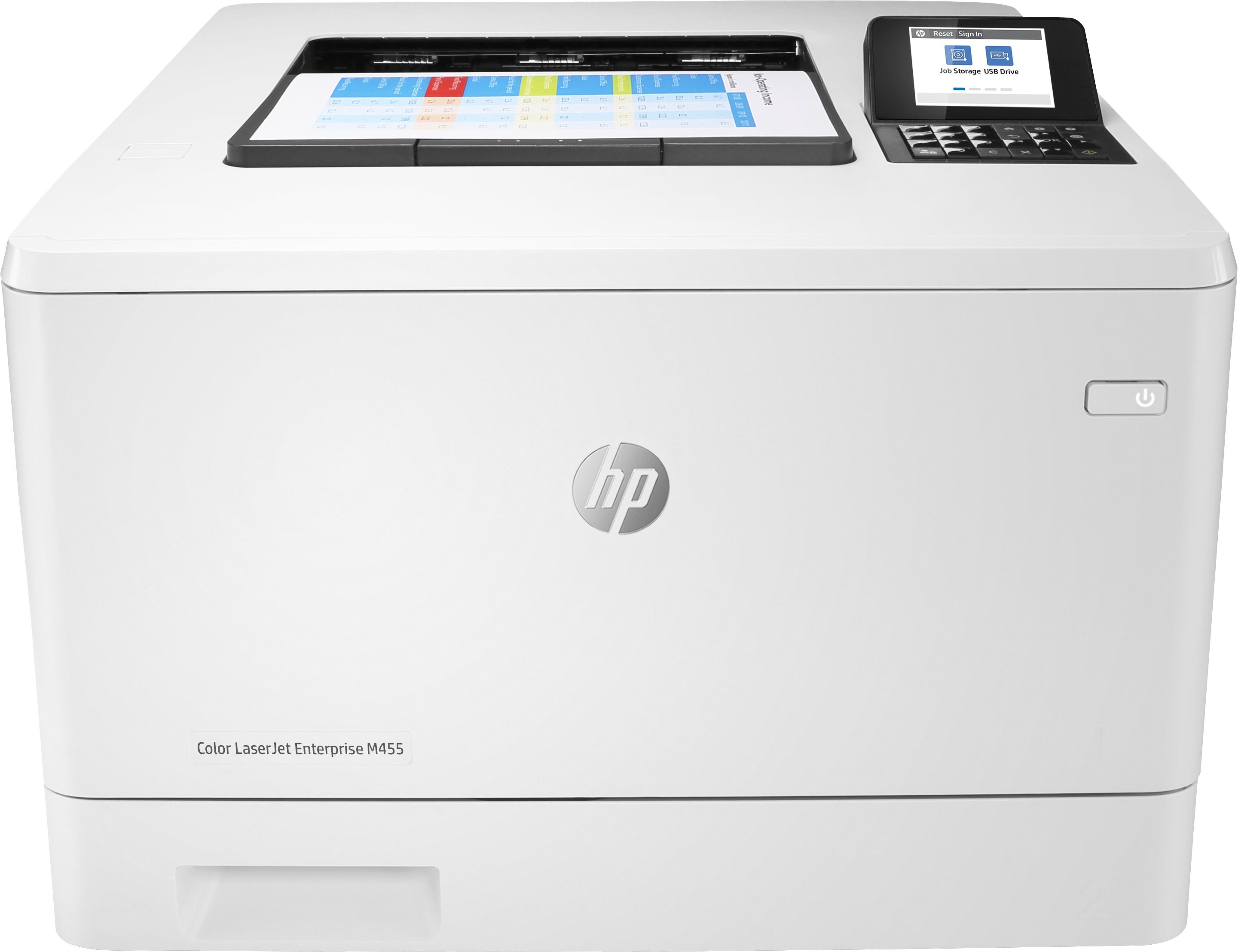 HP Color LaserJet Enterprise M455dn - Kleurenlaserprinter - A4 - 27 ppm - Duplex - Wit