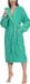 Ladeheid Dames Badjas met Capuchon - 100% Katoen - Turquoise - Maat L