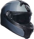 AGV Tourmodular Textour Mat Zwart Grijs Helm