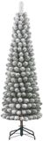 Black Box Trees Charlton - Small Artificial Christmas Tree with Snow Green 2.6m x 63cm
