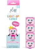 Glo Pals - Light up cubes Ida - Roze prinses - badspeelgoed - 4 stuks