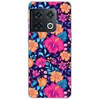 OnePlus Siliconen hoesje - Compatibel met OnePlus 10 Pro 5G - ontwerp fleurs exotiques