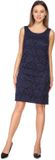 Bellivalini Robe – Longueur genou Dentelle – Robe – Festive – Robe d'été – Bleu foncé – XL
