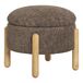 House Nordic Medas Poef Rond Bruin Polyester