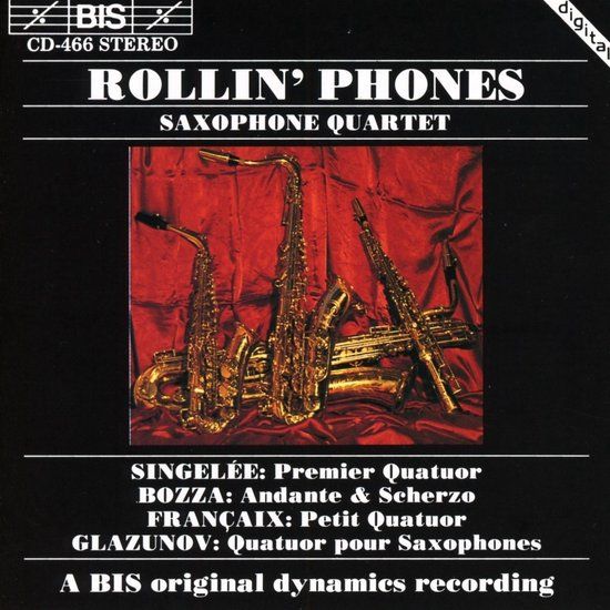 Outhere Rollin' Phones Saxophone Quartet - Premier Quatuor Pour Saxophone (CD)