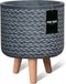 MA'AM pottery collection MA'AM Eve - bloempot op poten - zwart 32x26 (H36 op poten) duurzaam (FSC) - modern/ trendy