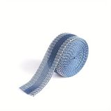 PARENCE - Zoomtape voor strijkbroeken - Opstrijktape voor zoom - 100 cm x 2,4 cm - marineblauw