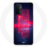 Maniacase Hoesje voor Oppo A54 5G Stranger Things Logo Transparant Seizoen 4 Trailer 2022